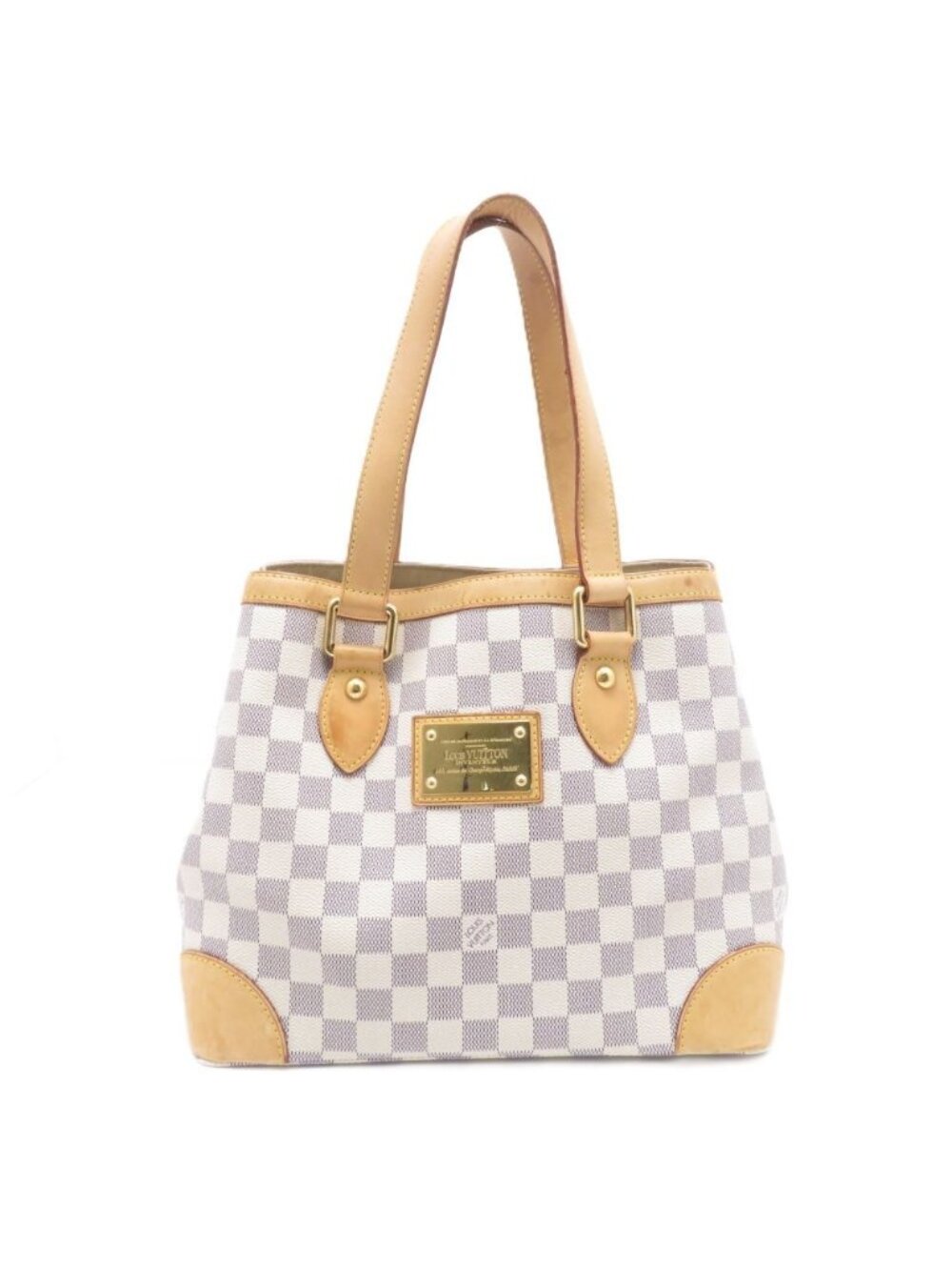 Louis Vuitton Hampstead PM Damier Azur Handbag Canvas White